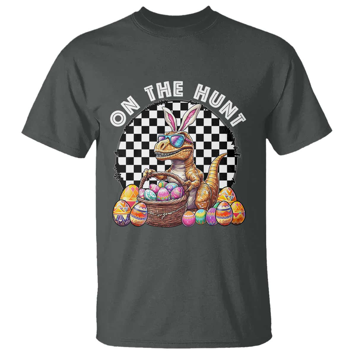 funny-easter-day-dinosaur-bunny-t-shirt-on-the-hunt-egg-hunting