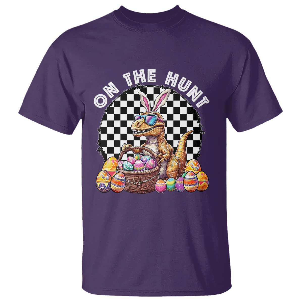 funny-easter-day-dinosaur-bunny-t-shirt-on-the-hunt-egg-hunting