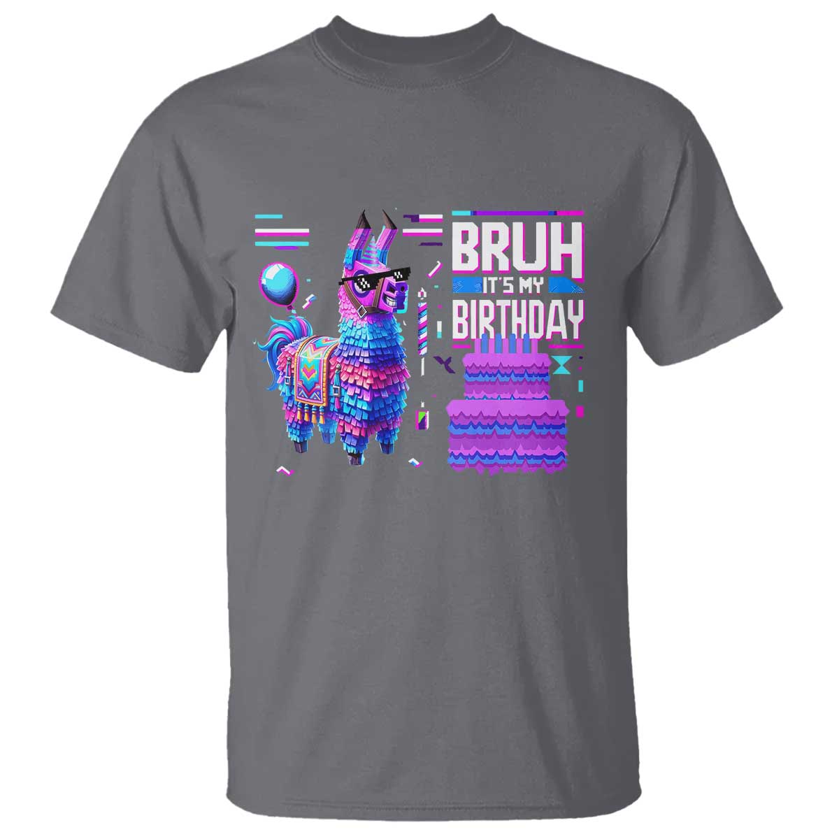 funny-bruh-its-my-birthday-t-shirt-llama-pinata-gaming-bday