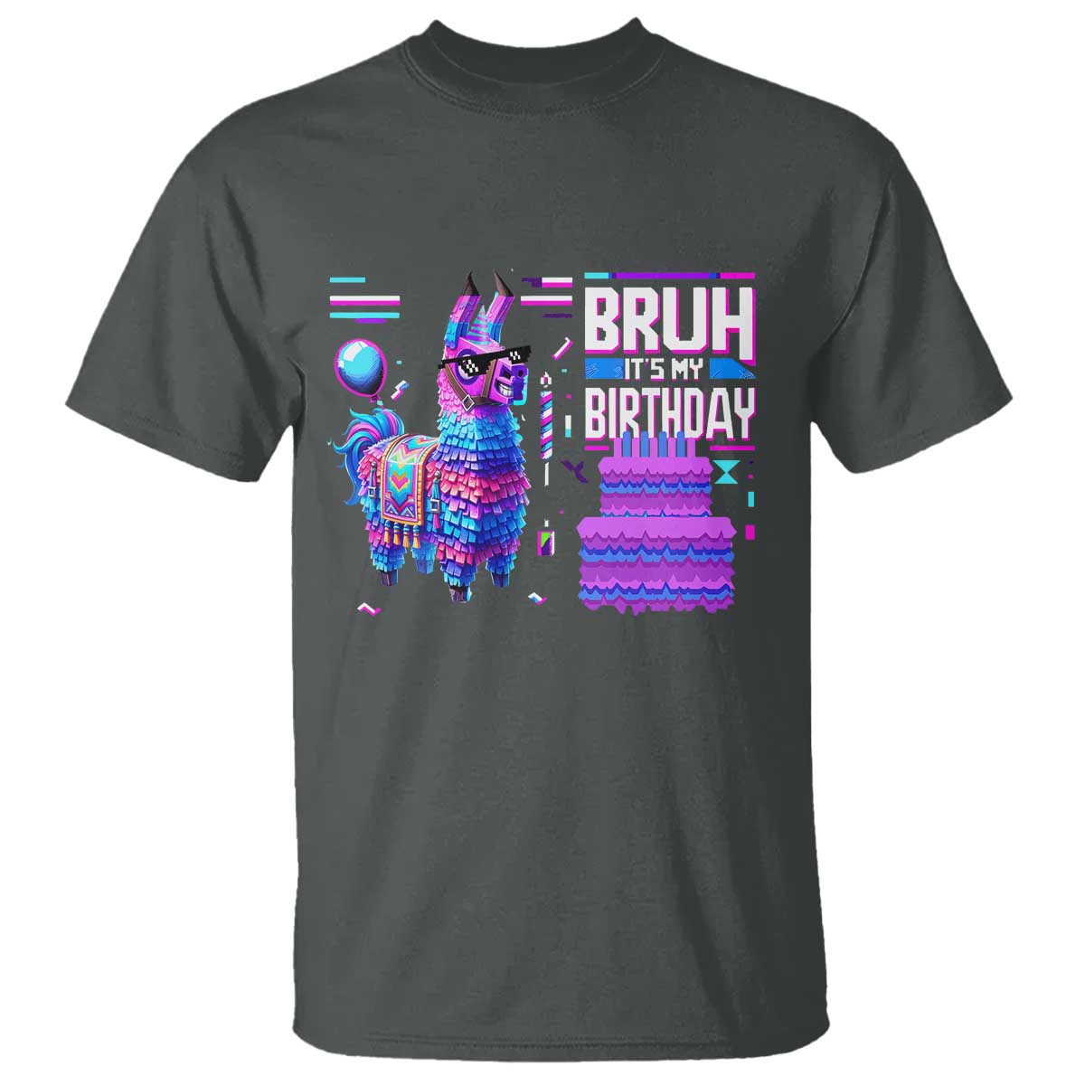 funny-bruh-its-my-birthday-t-shirt-llama-pinata-gaming-bday