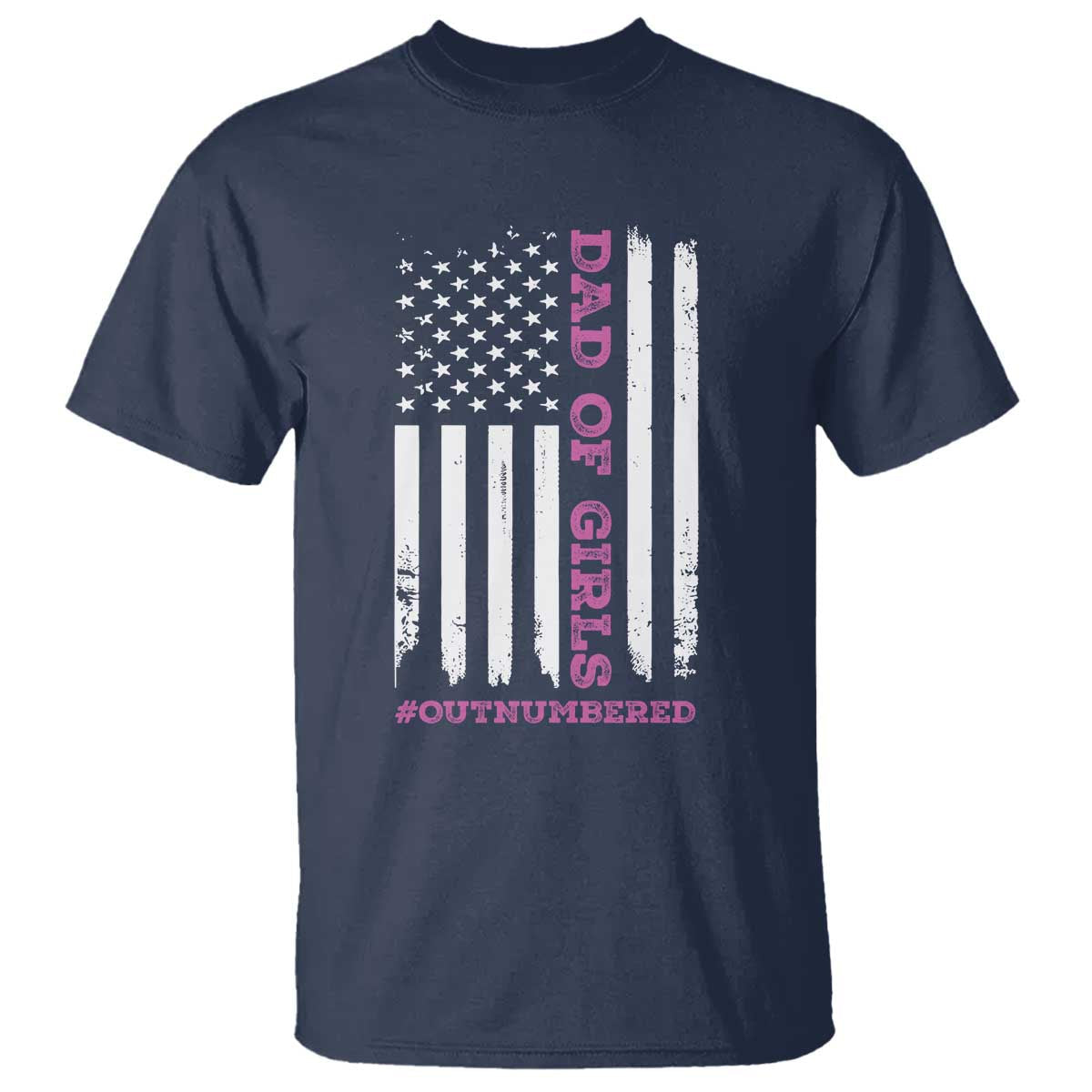 funny-dad-of-girls-outnumbered-t-shirt-vintage-american-flag-fathers-day