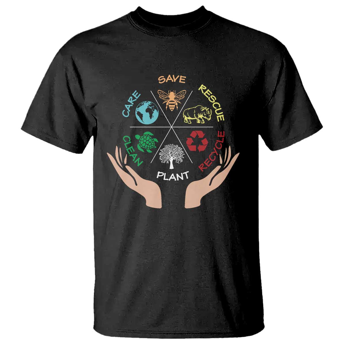 save-bees-rescue-animals-recycle-plastic-plant-tree-t-shirt-earth-day
