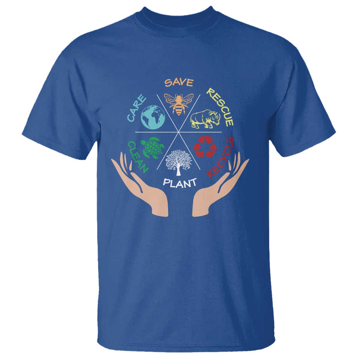 save-bees-rescue-animals-recycle-plastic-plant-tree-t-shirt-earth-day