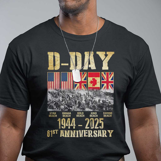 d-day-81st-anniversary-honor-history-normandy-wwii-t-shirt