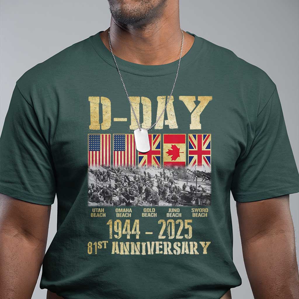 d-day-81st-anniversary-honor-history-normandy-wwii-t-shirt