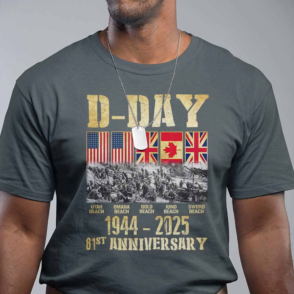 d-day-81st-anniversary-honor-history-normandy-wwii-t-shirt