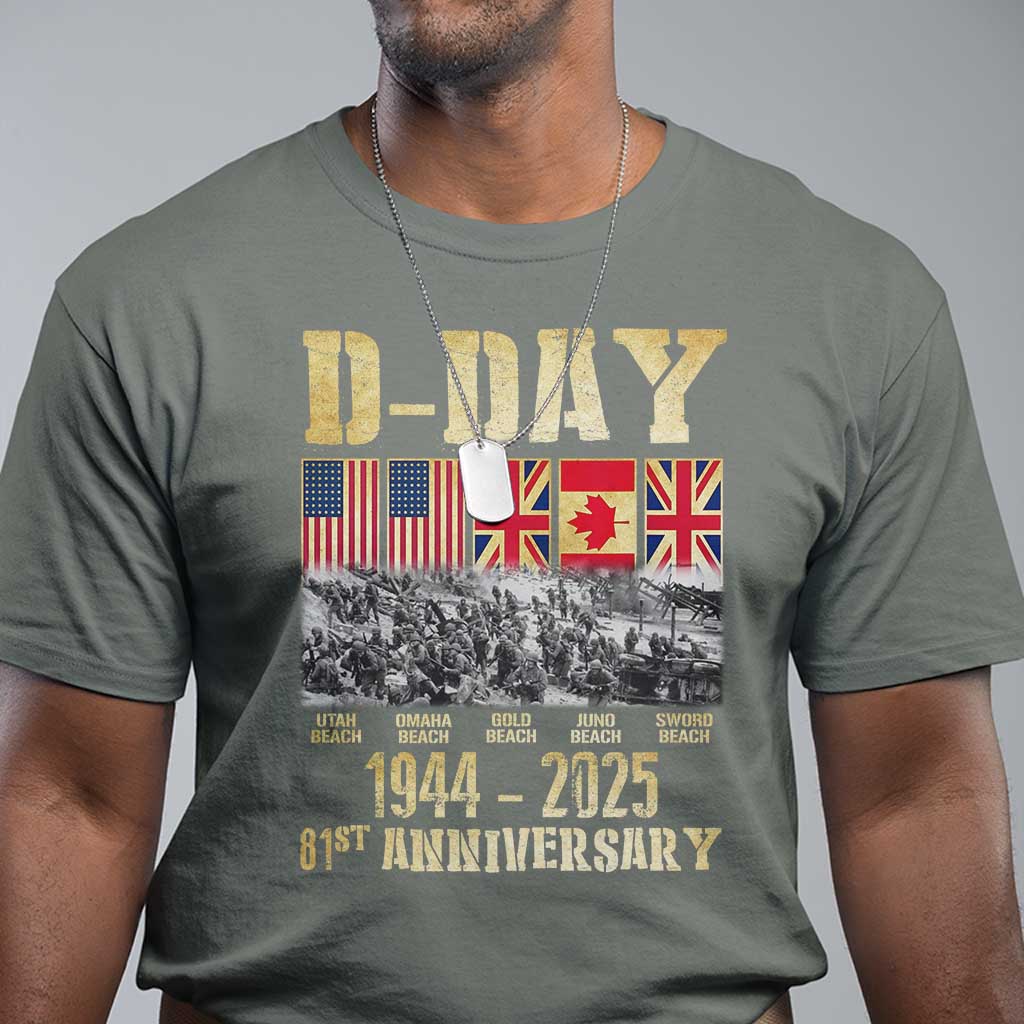 d-day-81st-anniversary-honor-history-normandy-wwii-t-shirt