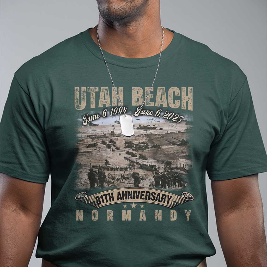 utah-beach-d-day-81-st-anniversary-honor-history-normandy-wwii-t-shirt