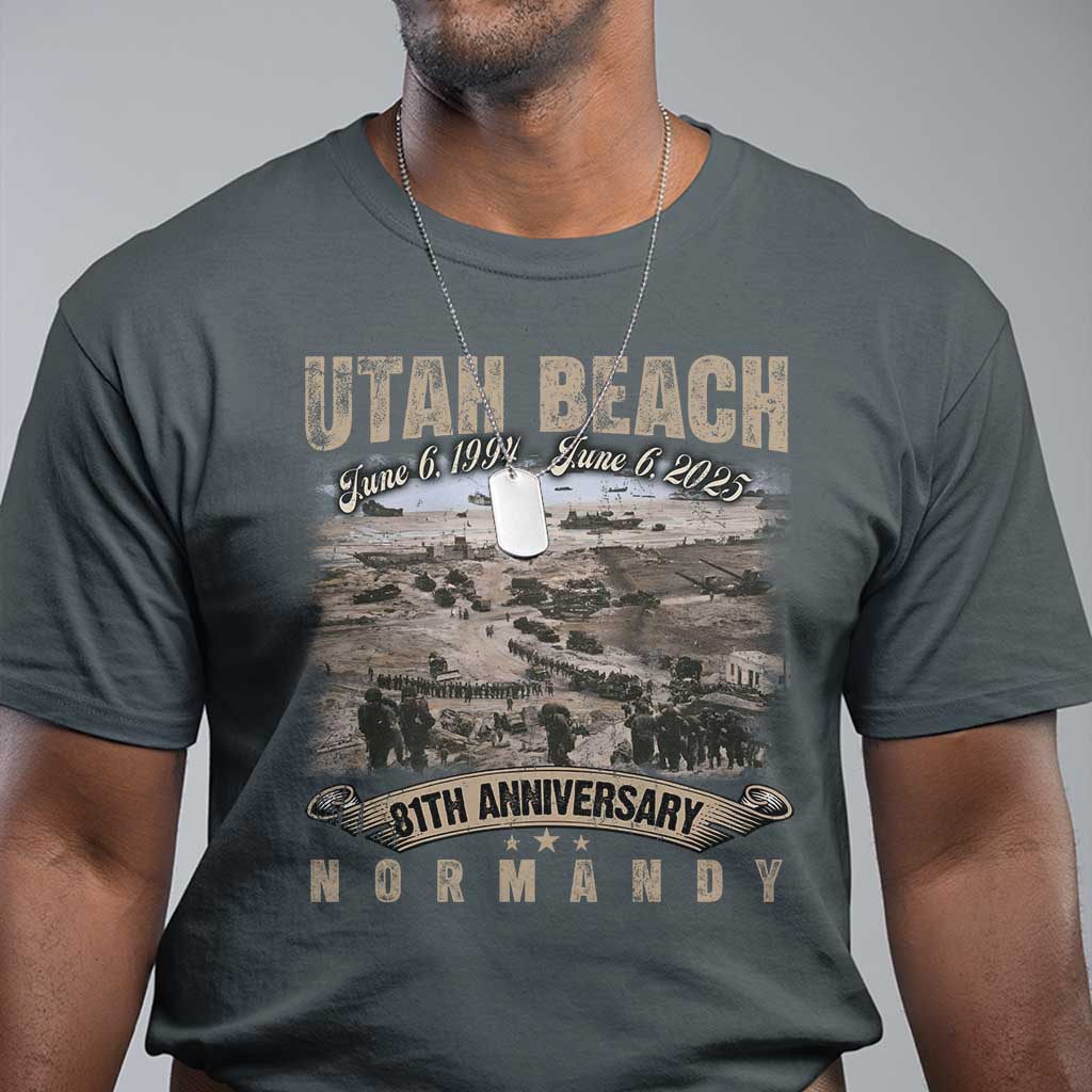 utah-beach-d-day-81-st-anniversary-honor-history-normandy-wwii-t-shirt