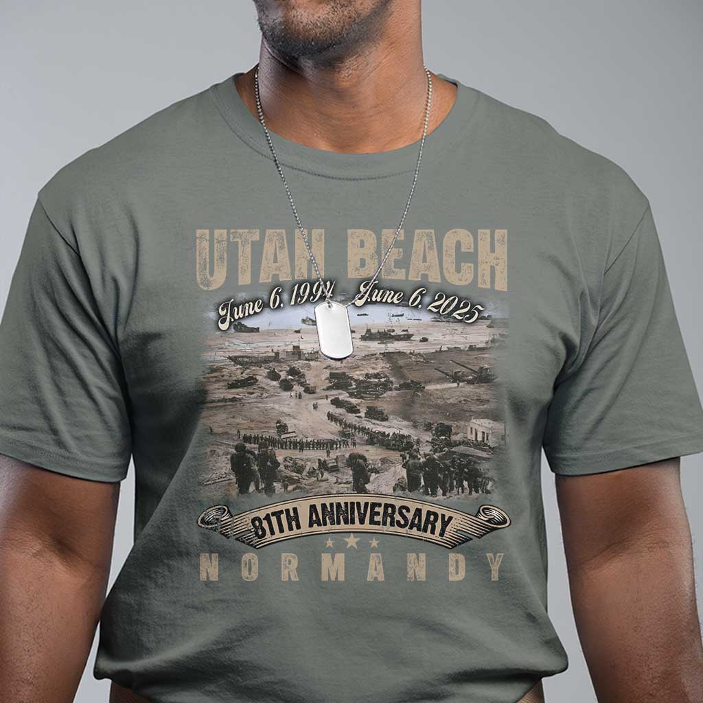 utah-beach-d-day-81-st-anniversary-honor-history-normandy-wwii-t-shirt