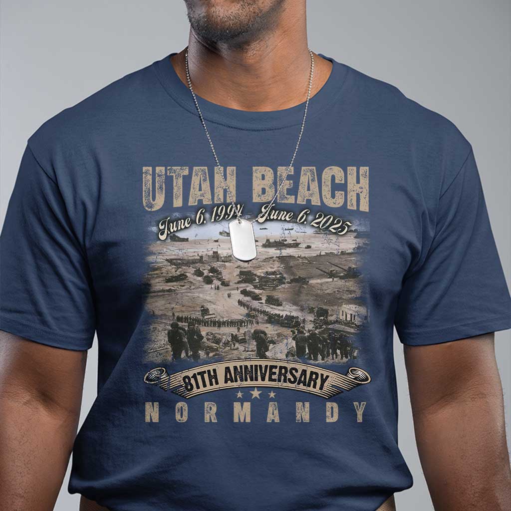 utah-beach-d-day-81-st-anniversary-honor-history-normandy-wwii-t-shirt