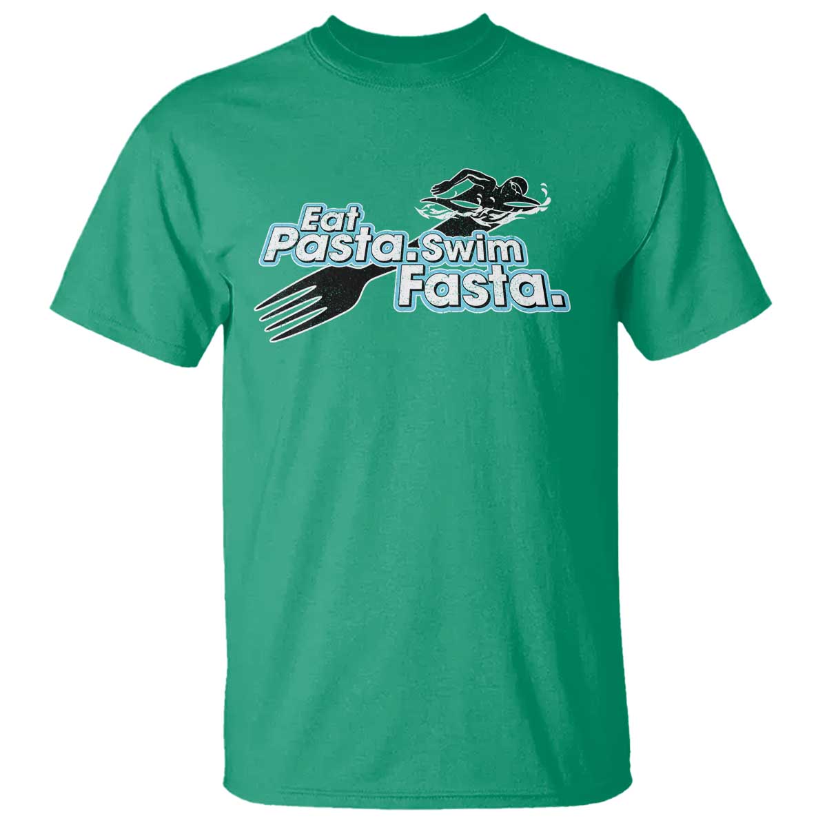 funny-swimmer-t-shirt-eat-pasta-swim-fasta-fork-swimming