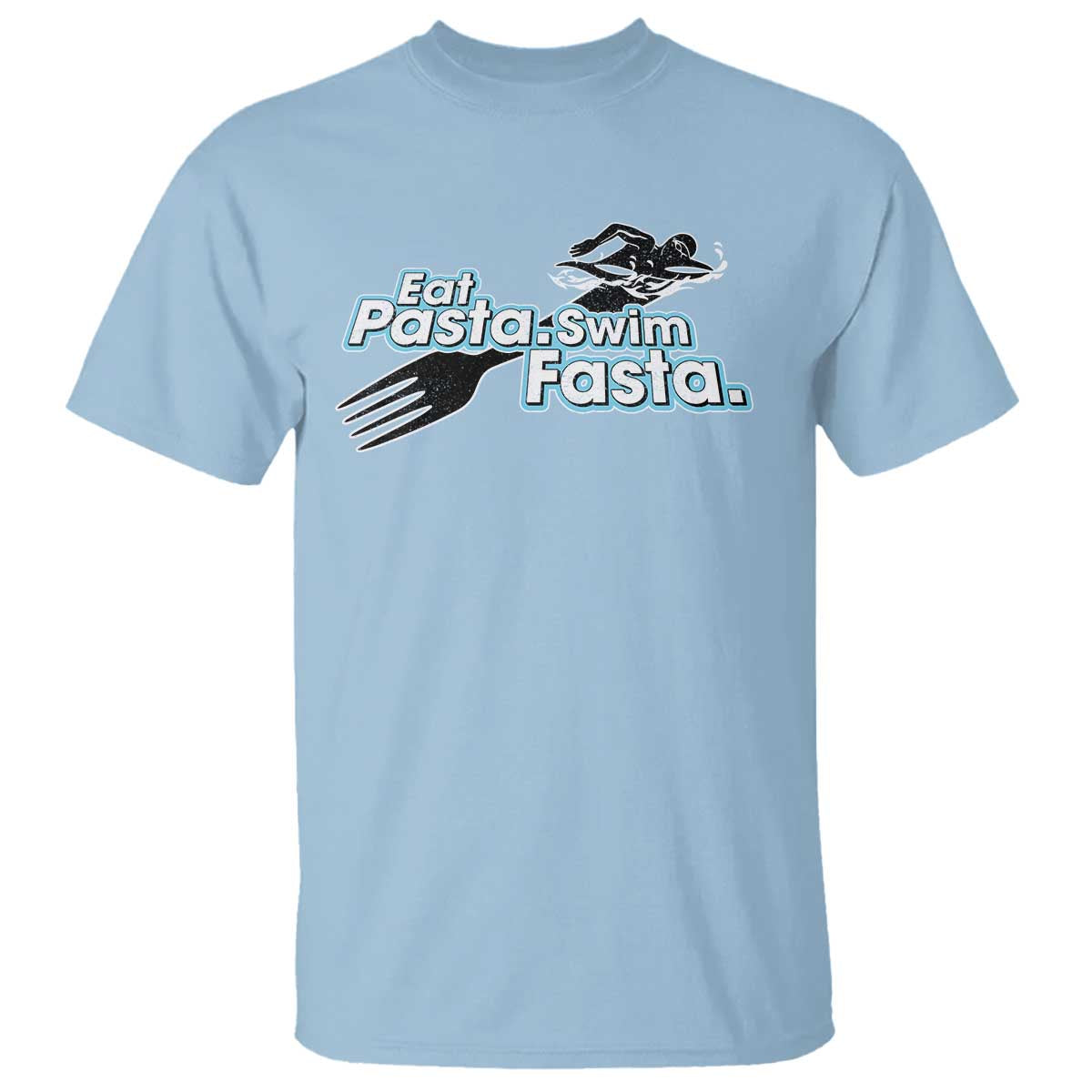 funny-swimmer-t-shirt-eat-pasta-swim-fasta-fork-swimming