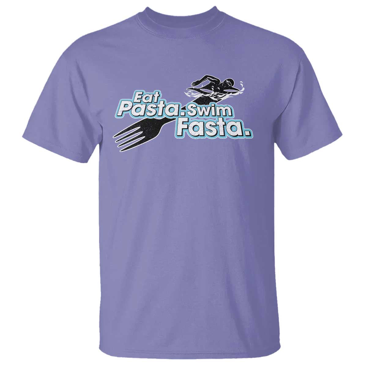 funny-swimmer-t-shirt-eat-pasta-swim-fasta-fork-swimming