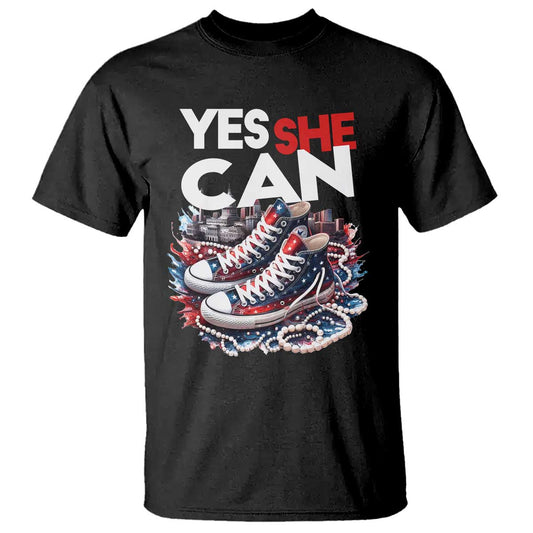 harris-2024-t-shirt-yes-she-can-chucks-and-pearls-american-flag