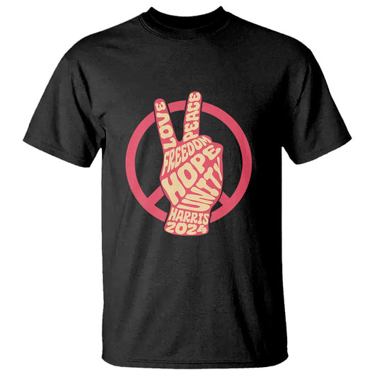 harris-2024-t-shirt-love-peace-freedom-hope-unity-peace-sign