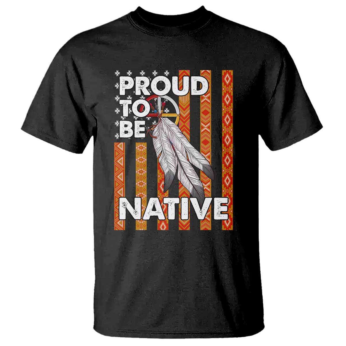 native-american-t-shirt-proud-to-be-native-american-flag-tribal-prints-medicine-wheel