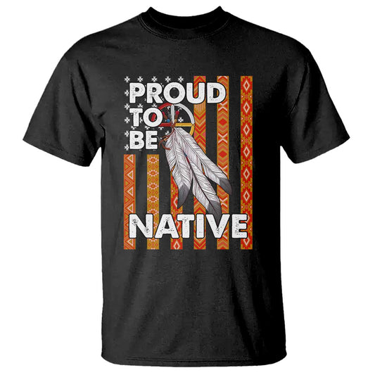 native-american-t-shirt-proud-to-be-native-american-flag-tribal-prints-medicine-wheel