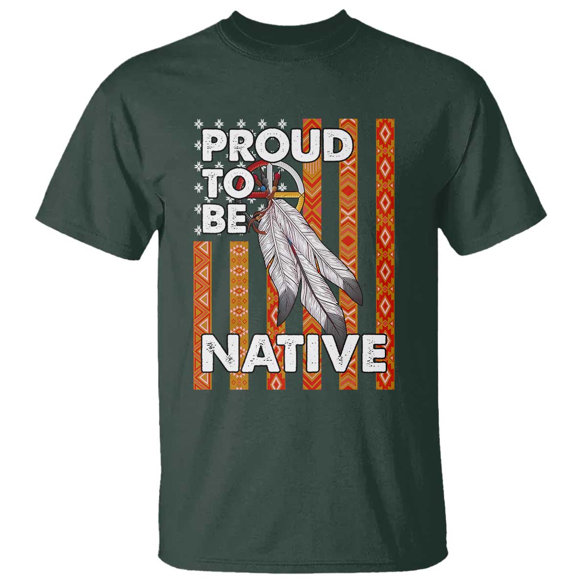 native-american-t-shirt-proud-to-be-native-american-flag-tribal-prints-medicine-wheel