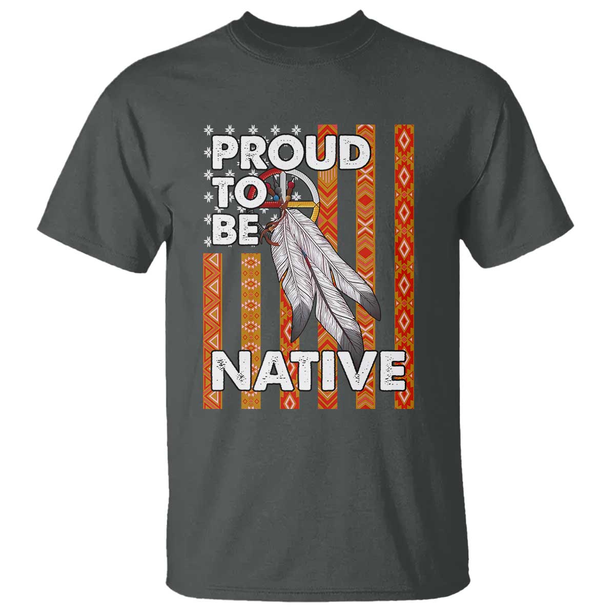 native-american-t-shirt-proud-to-be-native-american-flag-tribal-prints-medicine-wheel