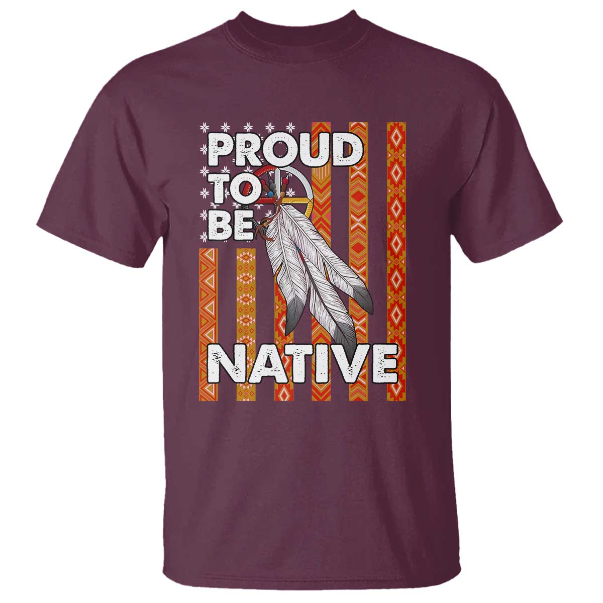 native-american-t-shirt-proud-to-be-native-american-flag-tribal-prints-medicine-wheel