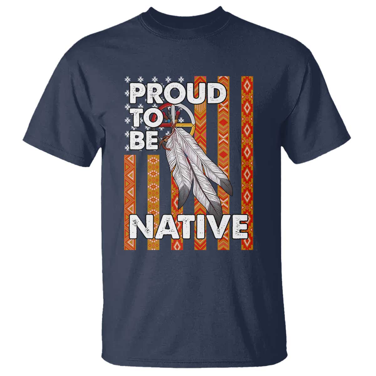 native-american-t-shirt-proud-to-be-native-american-flag-tribal-prints-medicine-wheel