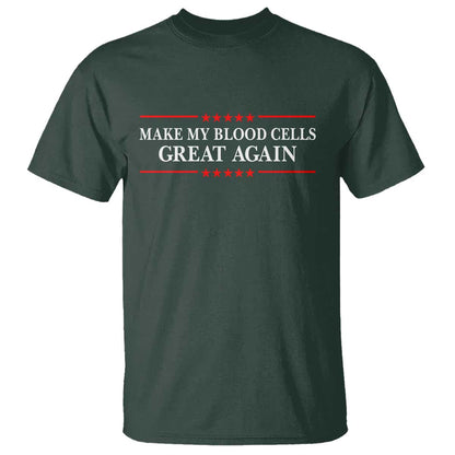 Make My Blood Cells Great Again T Shirt Funny Leukemia Cancer Support