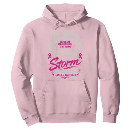 Breast Cancer Warrior Hoodie I Whispered I Am The Storm Pink Ribbon