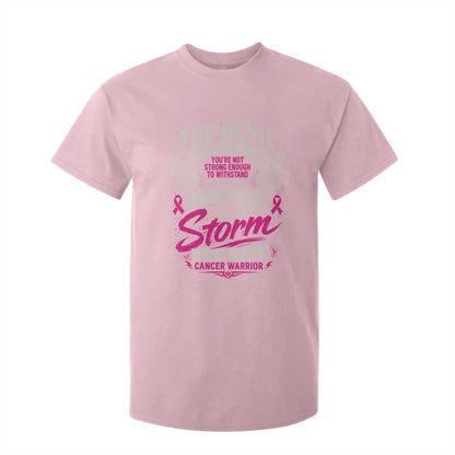 Breast Cancer Warrior T Shirt For Kid I Whispered I Am The Storm Pink Ribbon