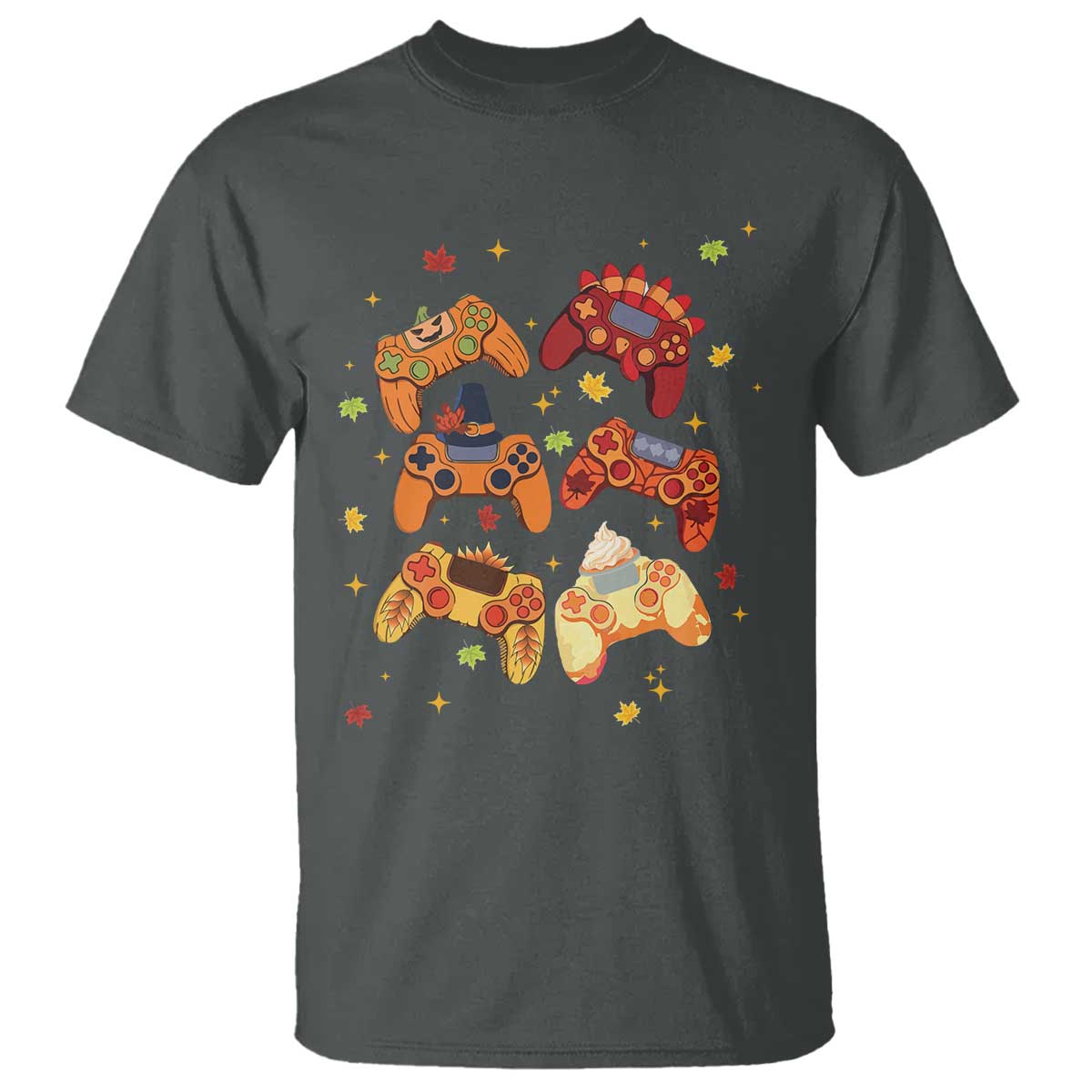 fall-season-gamers-t-shirt-gaming-controllers-pumpkin-turkey-autumn-maple-leaf