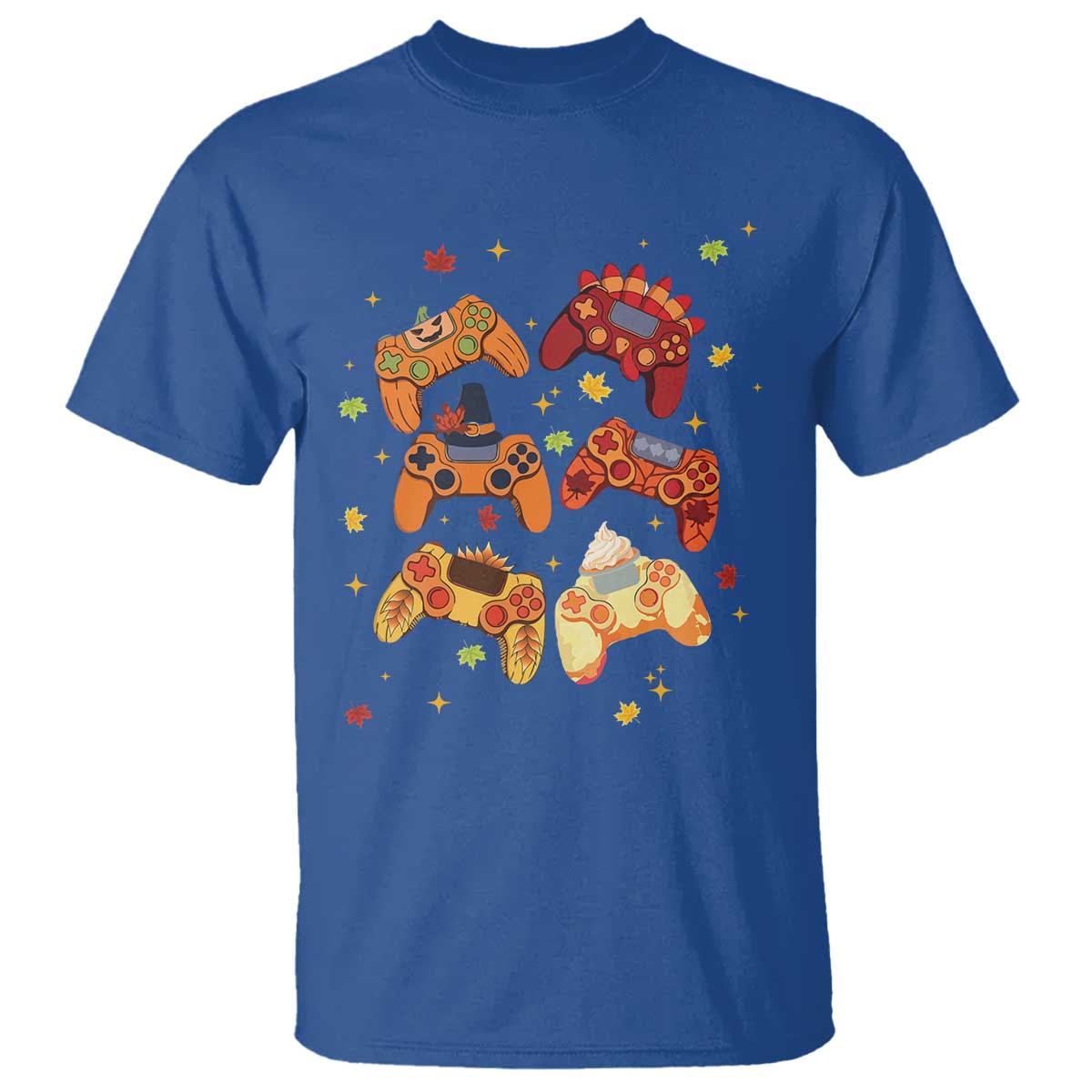 fall-season-gamers-t-shirt-gaming-controllers-pumpkin-turkey-autumn-maple-leaf