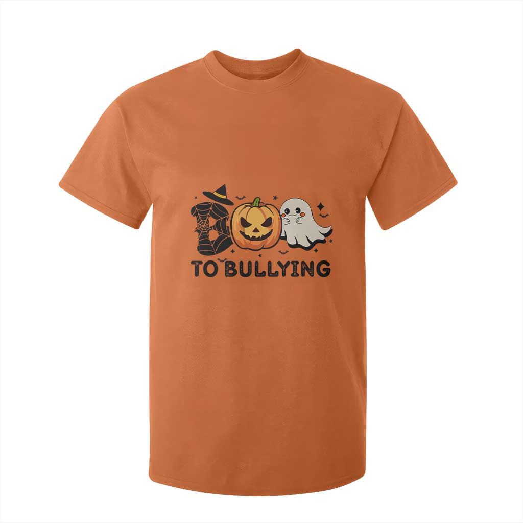 Halloween Unity Day T Shirt For Kid Boo To Bullying Bullying Prevention Ghost Pumpkin