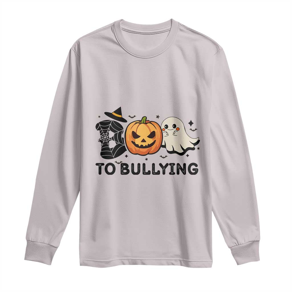 Halloween Unity Day Long Sleeve Shirt Boo To Bullying Bullying Prevention Ghost Pumpkin