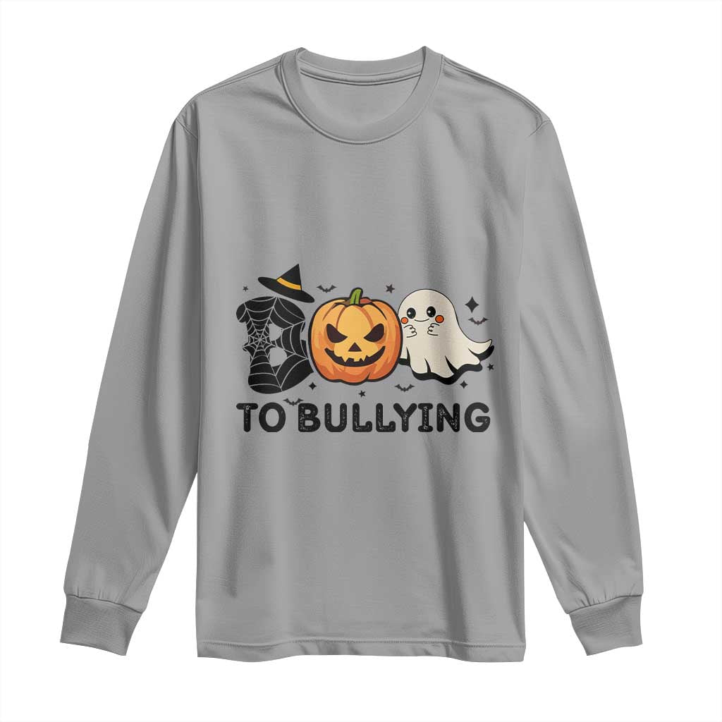 Halloween Unity Day Long Sleeve Shirt Boo To Bullying Bullying Prevention Ghost Pumpkin