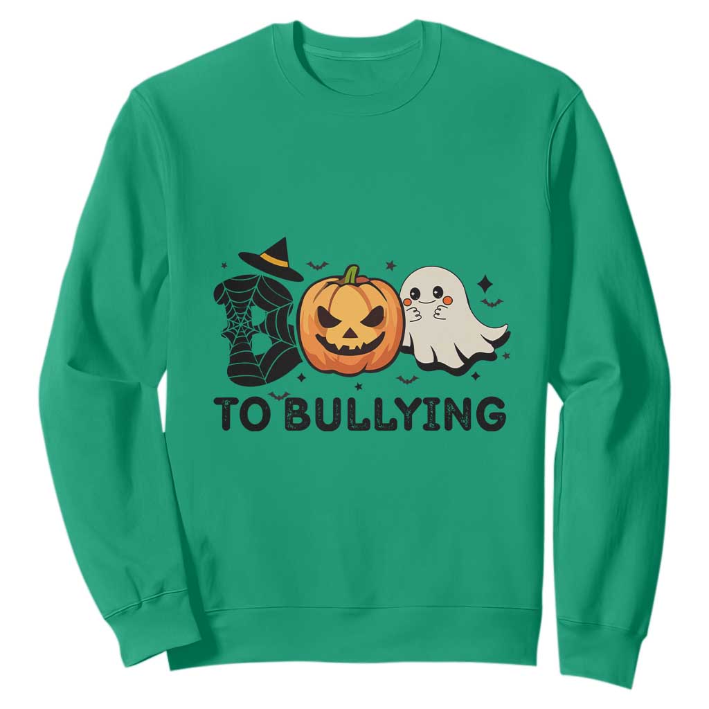 Halloween Unity Day Sweatshirt Boo To Bullying Bullying Prevention Ghost Pumpkin
