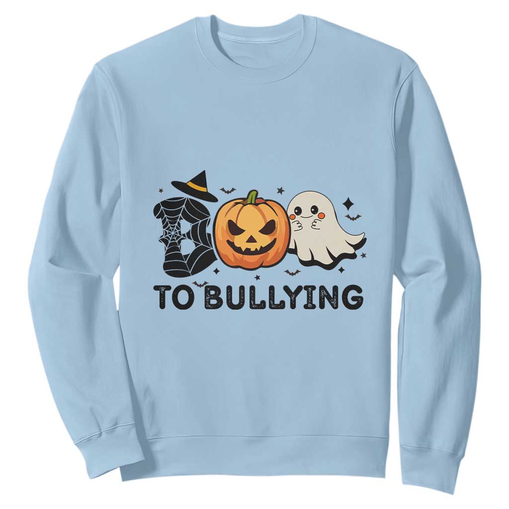Halloween Unity Day Sweatshirt Boo To Bullying Bullying Prevention Ghost Pumpkin