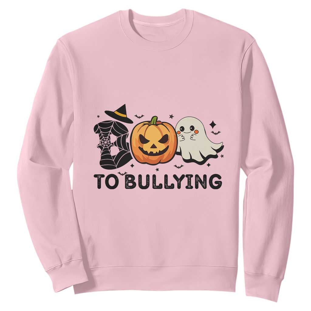 Halloween Unity Day Sweatshirt Boo To Bullying Bullying Prevention Ghost Pumpkin