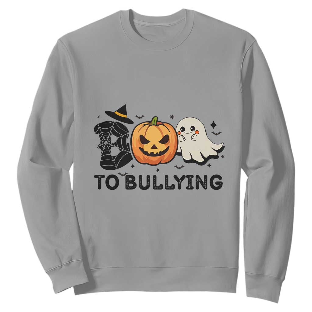 Halloween Unity Day Sweatshirt Boo To Bullying Bullying Prevention Ghost Pumpkin