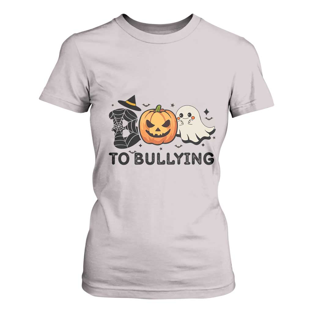 Halloween Unity Day T Shirt For Women Boo To Bullying Bullying Prevention Ghost Pumpkin
