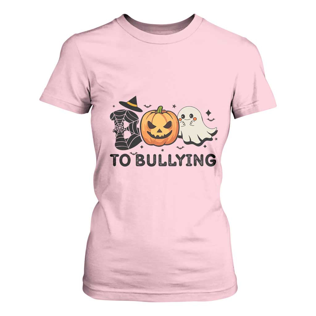 Halloween Unity Day T Shirt For Women Boo To Bullying Bullying Prevention Ghost Pumpkin
