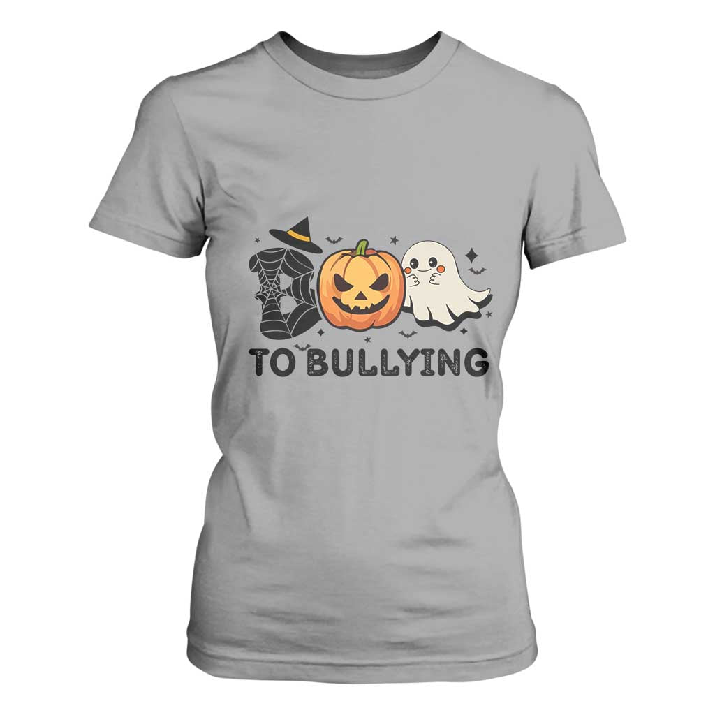 Halloween Unity Day T Shirt For Women Boo To Bullying Bullying Prevention Ghost Pumpkin