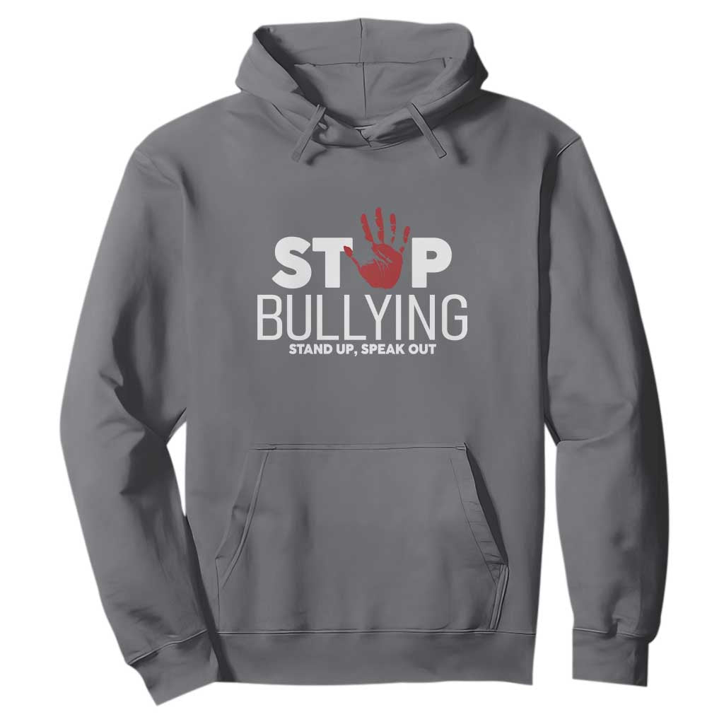 Bullying Prevention Hoodie Stop Bullying Stand Up Speak Out Hand Prints