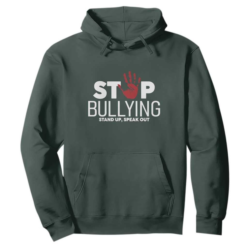 Bullying Prevention Hoodie Stop Bullying Stand Up Speak Out Hand Prints