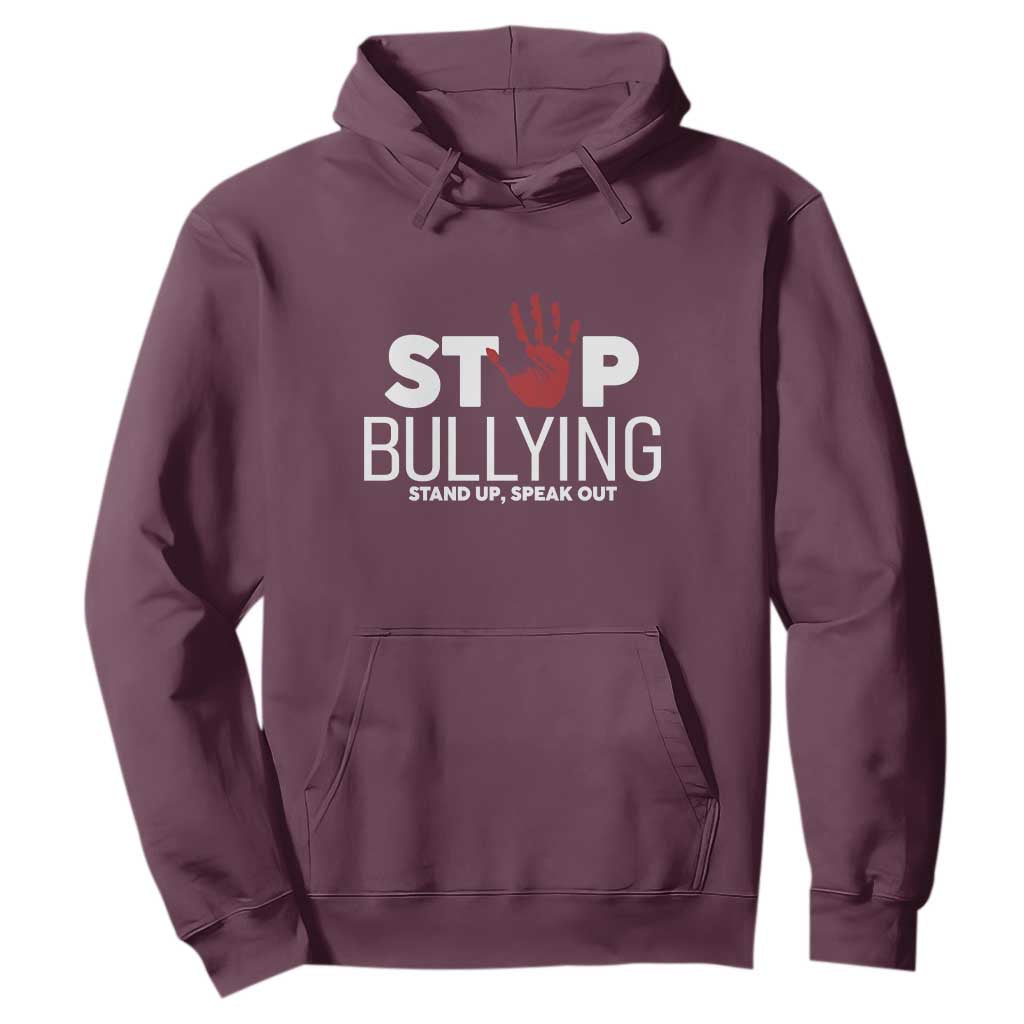 Bullying Prevention Hoodie Stop Bullying Stand Up Speak Out Hand Prints