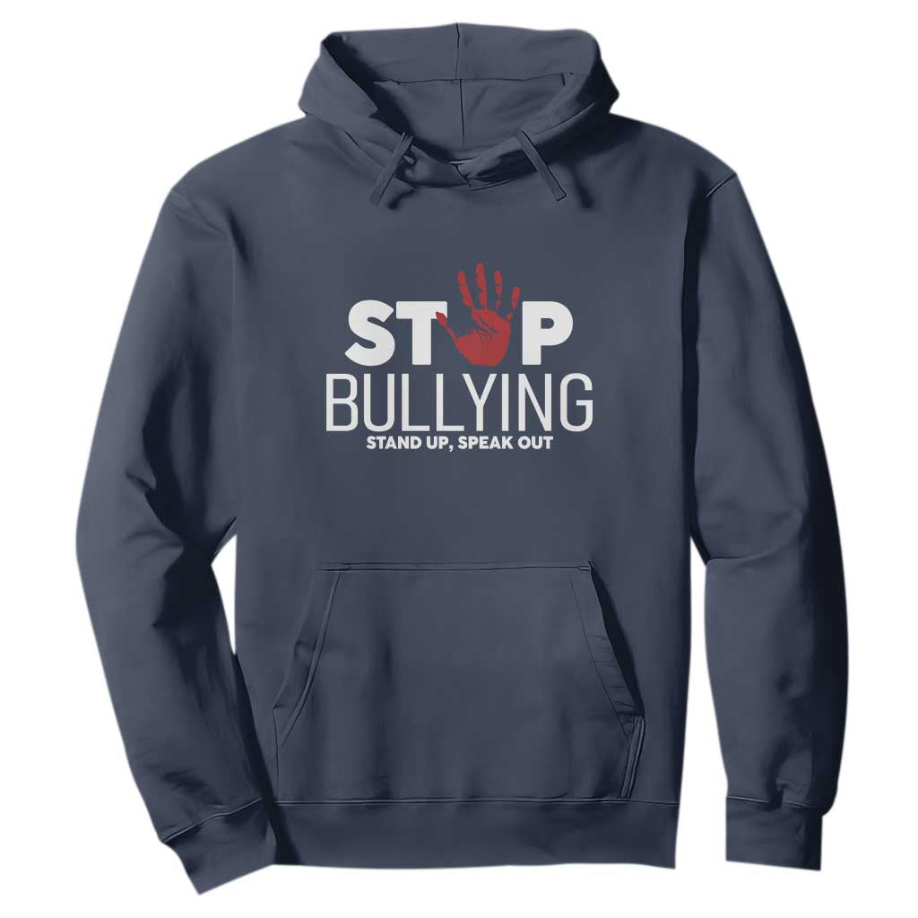Bullying Prevention Hoodie Stop Bullying Stand Up Speak Out Hand Prints