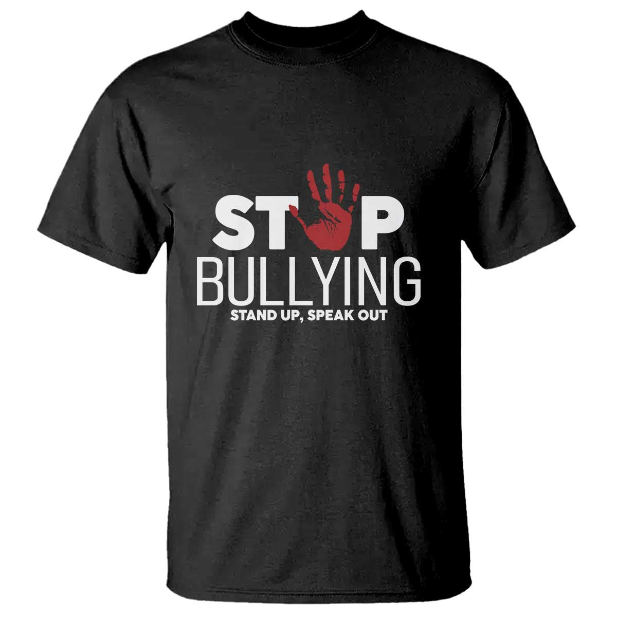 Bullying Prevention T Shirt Stop Bullying Stand Up Speak Out Hand Prints