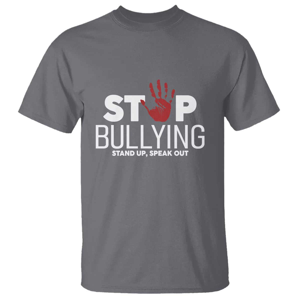 Bullying Prevention T Shirt Stop Bullying Stand Up Speak Out Hand Prints