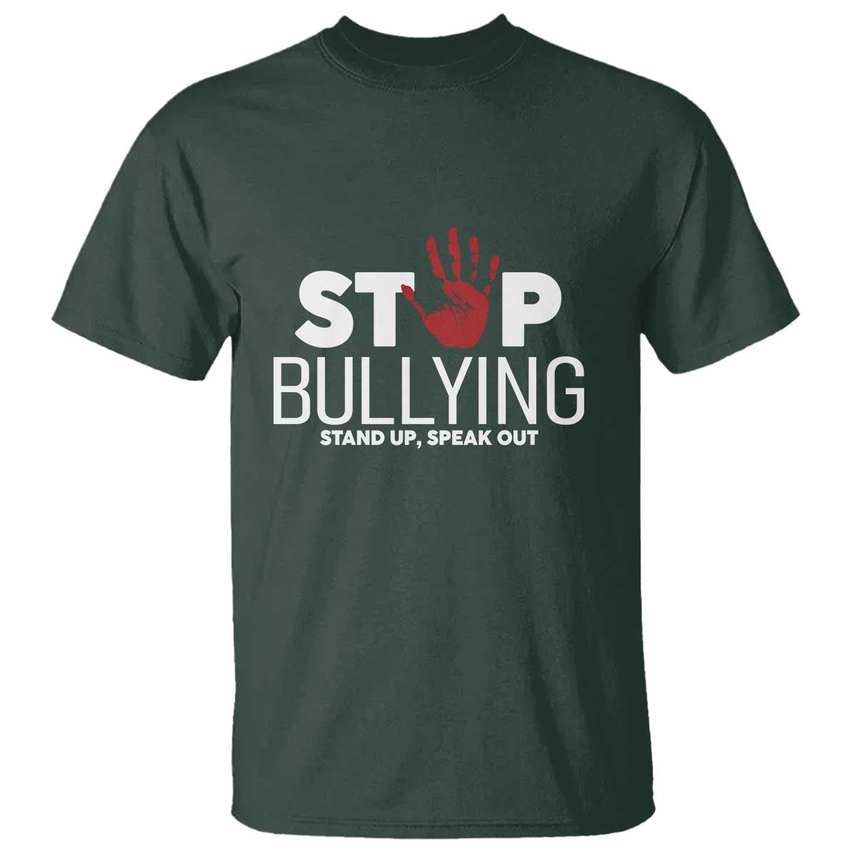 Bullying Prevention T Shirt Stop Bullying Stand Up Speak Out Hand Prints