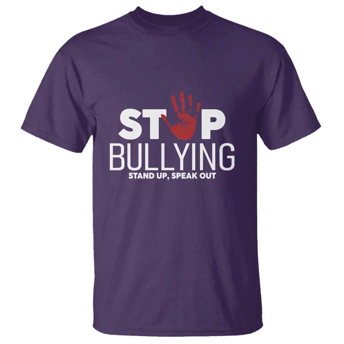 Bullying Prevention T Shirt Stop Bullying Stand Up Speak Out Hand Prints
