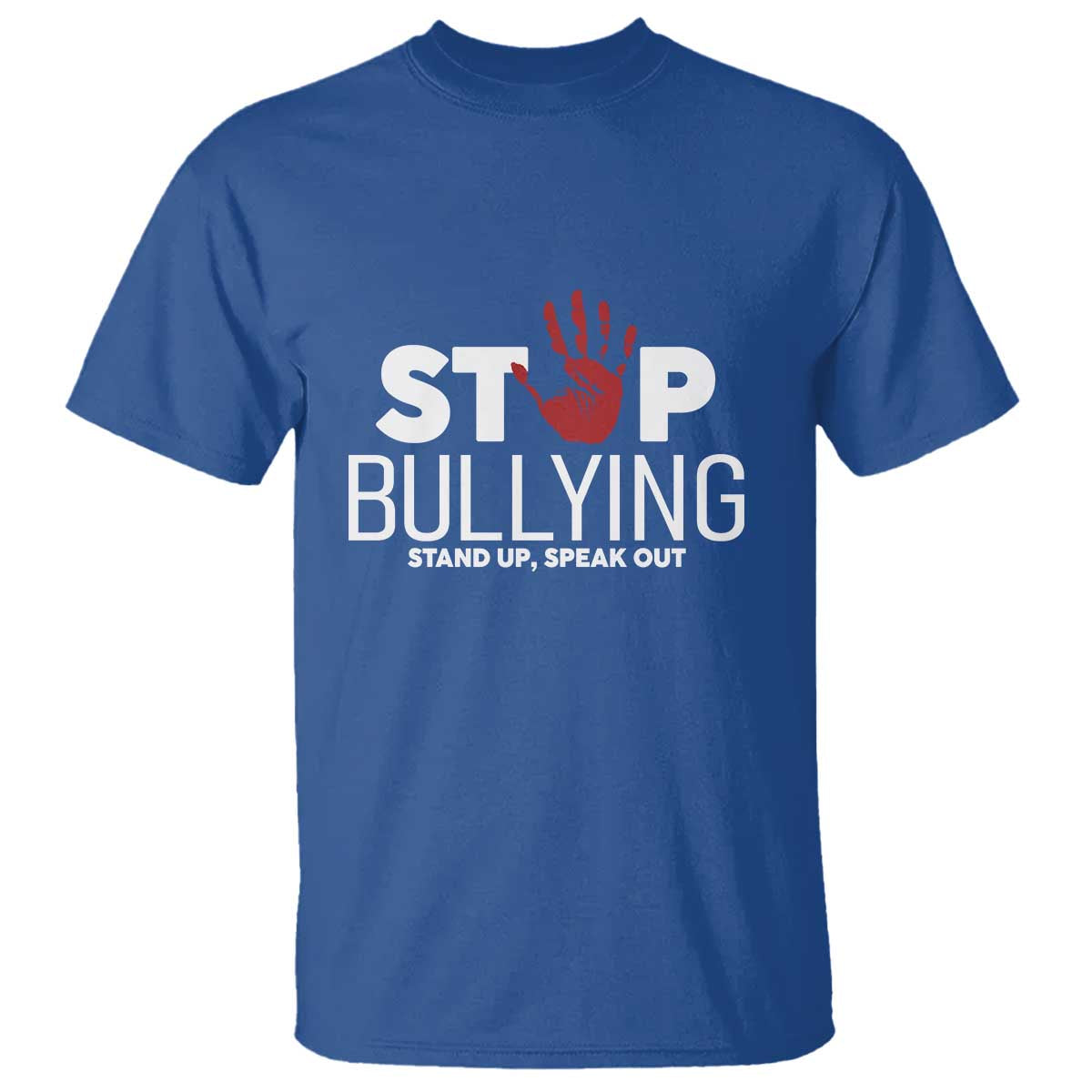 Bullying Prevention T Shirt Stop Bullying Stand Up Speak Out Hand Prints